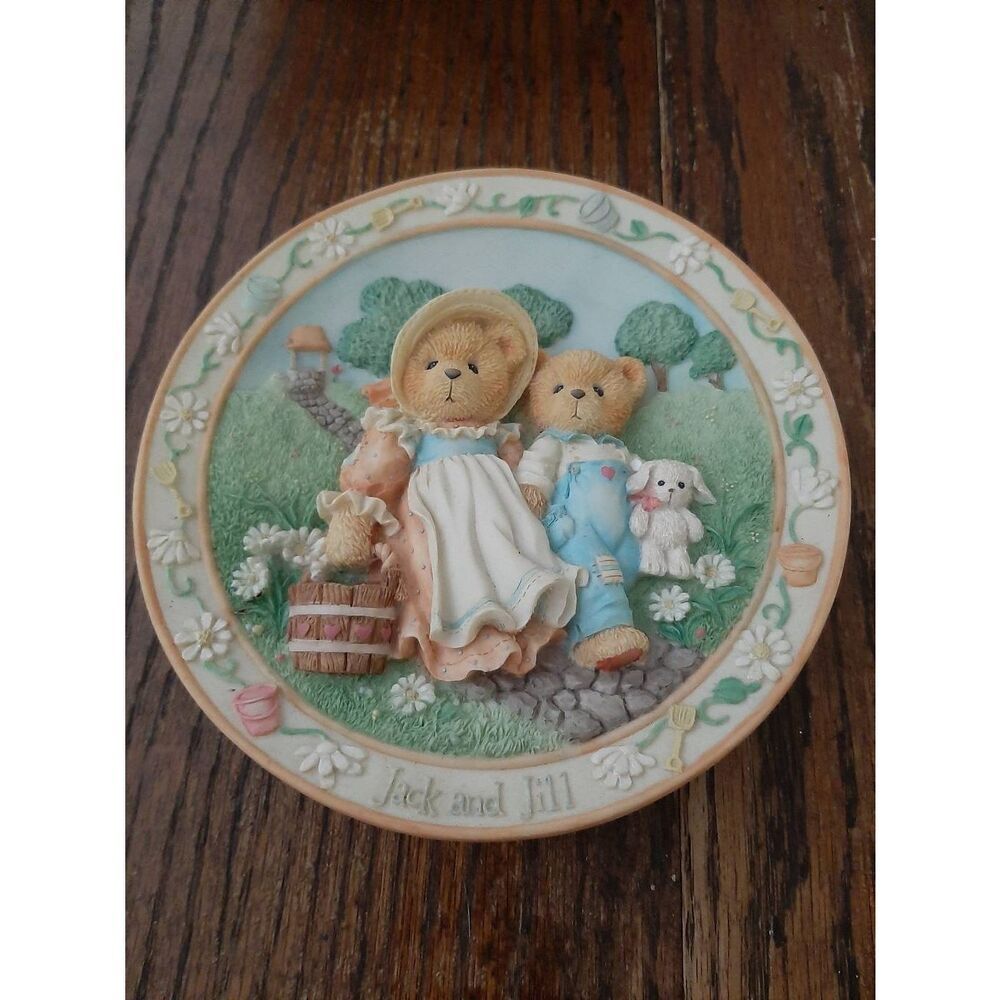 Vintage Cherished Teddies Enesco Jack and Jill Friendship Collector Plate